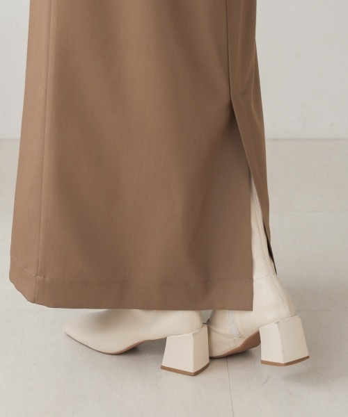Bab（バブ）の「【nao×Bab】【S・Mサイズ展開】ジップスリットＩラインスカート（スカート・レディース・アイボリー/グレー/ブラウン・S/M）」の8枚目の写真
