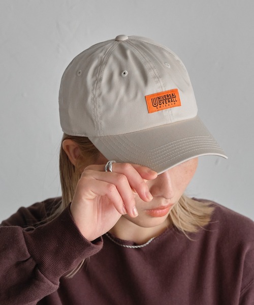UNIVERSAL OVERALL（ユニバーサルオーバーオール）の「【ユニセックス】UNIVERSAL OVERALL T/Cツイルキャップ（キャップ・メンズ・ブラック/アイボリー/ネイビー/ベージュ/カーキ・FREE）」の2枚目の写真