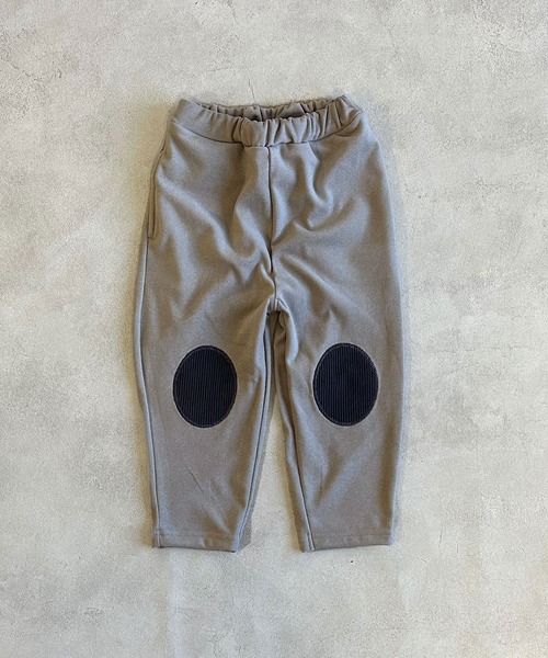 Life Support Products（ライフサポートプロダクツ）の「のびっと膝パッチワークロングパンツ（その他パンツ・キッズ・チャコール/パープル/ブラウン/ライトグレー・95/80/90/100/110/120）」の2枚目の写真