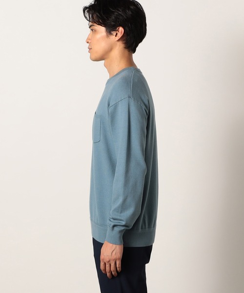 Grand PARK（グランドパーク）の「クルーネックニット（ニット/セーター・メンズ・ベージュ/ネイビー/ブルー/グレー・LARGE/MEDIUM/X-LARGE）」の7枚目の写真