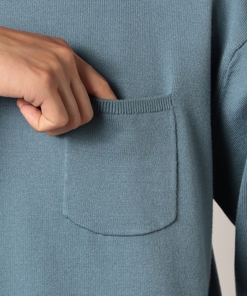 Grand PARK（グランドパーク）の「クルーネックニット（ニット/セーター・メンズ・ベージュ/ネイビー/ブルー/グレー・LARGE/MEDIUM/X-LARGE）」の9枚目の写真