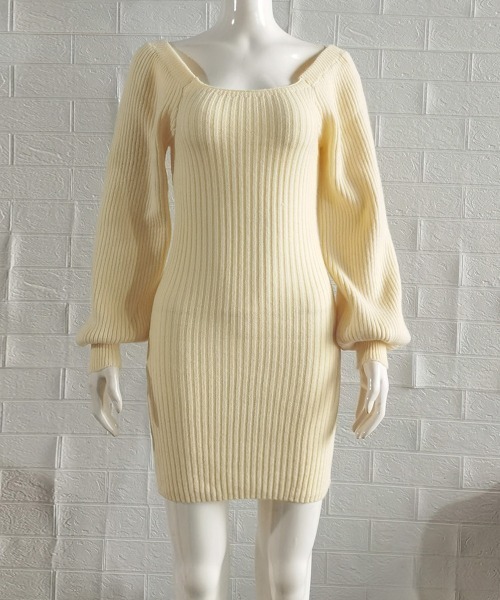 Miniministore(ミニミニストア)の「リブニットワンピース レディース 韓国風(ワンピース・レディース・ブラック/ベージュ/ロイヤルブルー/ブラウン/グレー/グリーン・FREE)」の16枚目の写真