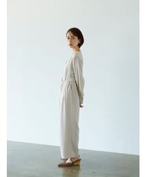 STRATA（エストラータ）の「ワイドカフスVネックオールインワン【低身長・小柄女性】（サロペット/オーバーオール）」