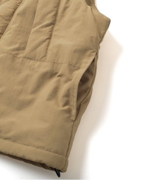 GLAZOS(グラソス)の「【大人向けサイズあり】【撥水】【保温】機能中綿サーモライト・ベスト(ベスト・キッズ・ブラック/チャコールグレー/ベージュ・S/M/L/LL)」の15枚目の写真