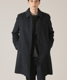 TAKEO KIKUCHI | 【限定展開】ビーバー仕上げ チェック ステンカラー コート(ステンカラーコート)