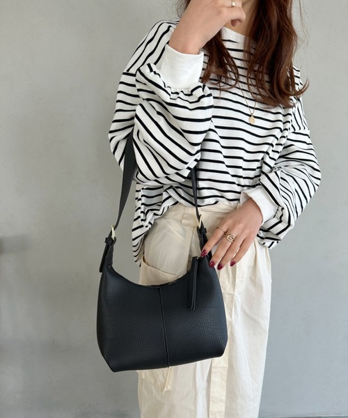 セール】round moon shoulder bag／ワンハンドルラウンドムーン