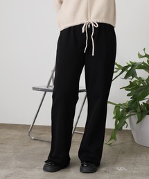 切りっぱなしフレアスウェットパンツ