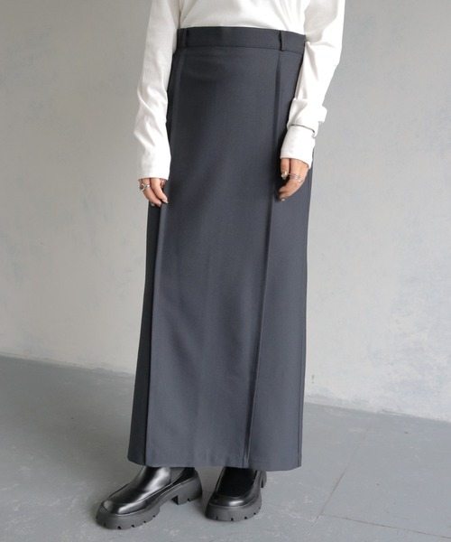 cheriella（シェリエラ）の「【cheriella】ベルト付ロングスカート BELTED LONG SKIRT（スカート・レディース・ブラック/チャコール・S/M）」の14枚目の写真