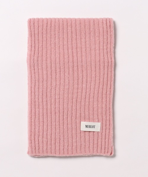 MERLOT（メルロー）の「リブニットマフラー（マフラー・レディース・イエロー/ピンク/ブルー・FREE）」の21枚目の写真