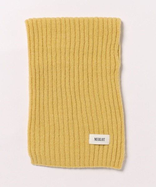 MERLOT（メルロー）の「リブニットマフラー（マフラー・レディース・イエロー/ピンク/ブルー・FREE）」の22枚目の写真