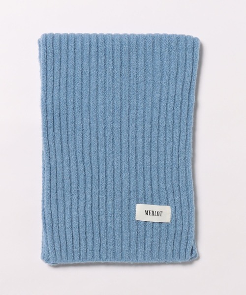 MERLOT（メルロー）の「リブニットマフラー（マフラー・レディース・イエロー/ピンク/ブルー・FREE）」の19枚目の写真