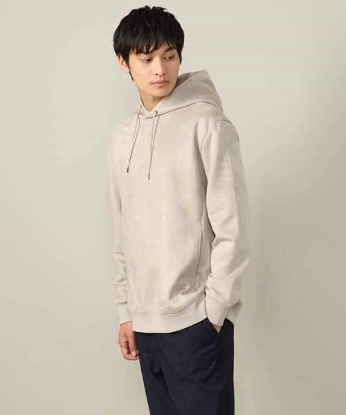 a.v.v(アーヴェヴェ)の「【春まで使える】フェイクスエードパーカー(無地)(パーカー・メンズ・チャコールグレー/ベージュ/ミント・44/46/48/50)」の8枚目の写真