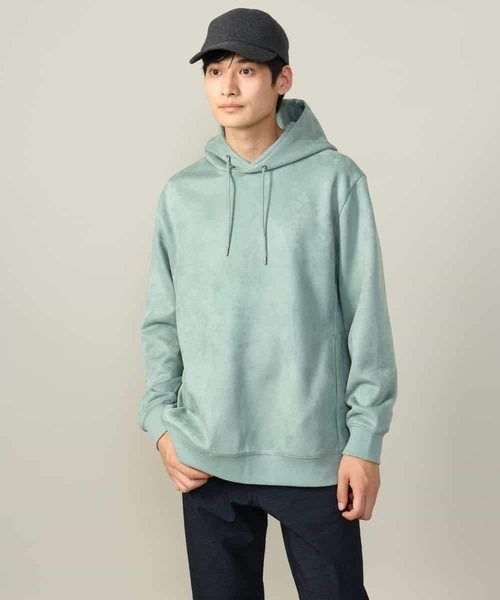 a.v.v(アーヴェヴェ)の「【春まで使える】フェイクスエードパーカー(無地)(パーカー・メンズ・チャコールグレー/ベージュ/ミント・44/46/48/50)」の9枚目の写真