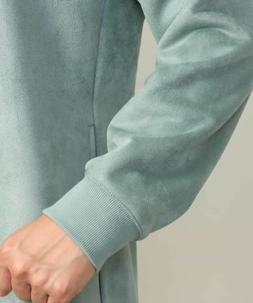 a.v.v(アーヴェヴェ)の「【春まで使える】フェイクスエードパーカー(無地)(パーカー・メンズ・チャコールグレー/ベージュ/ミント・44/46/48/50)」の12枚目の写真