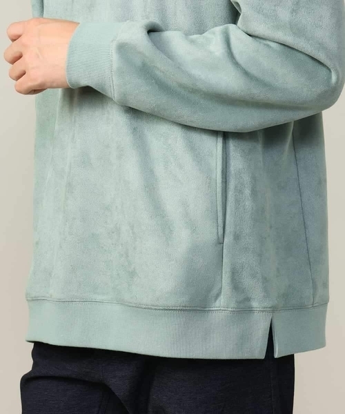 a.v.v(アーヴェヴェ)の「【春まで使える】フェイクスエードパーカー(無地)(パーカー・メンズ・チャコールグレー/ベージュ/ミント・44/46/48/50)」の14枚目の写真