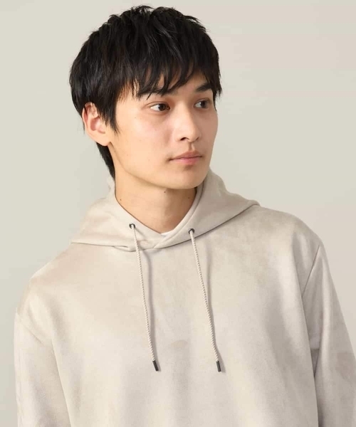 a.v.v(アーヴェヴェ)の「【春まで使える】フェイクスエードパーカー(無地)(パーカー・メンズ・チャコールグレー/ベージュ/ミント・44/46/48/50)」の18枚目の写真