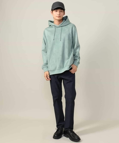 a.v.v(アーヴェヴェ)の「【春まで使える】フェイクスエードパーカー(無地)(パーカー・メンズ・チャコールグレー/ベージュ/ミント・44/46/48/50)」の20枚目の写真