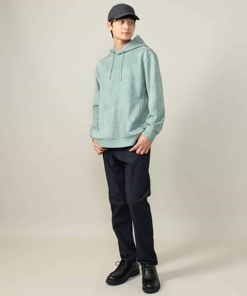 a.v.v(アーヴェヴェ)の「【春まで使える】フェイクスエードパーカー(無地)(パーカー・メンズ・チャコールグレー/ベージュ/ミント・44/46/48/50)」の21枚目の写真