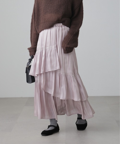 ◆アシメシャーリングティアードスカート（スカート）｜FREE'S MART（フリーズマート）