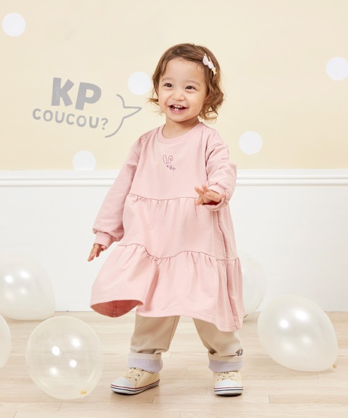 KP（ケーピー）の「【WEB限定】ふんわりワンピース(80～140)（ワンピース・キッズ・ブルー/ピンク/パープル・140cm/130cm/120cm/110cm/100cm/90cm）」の16枚目の写真