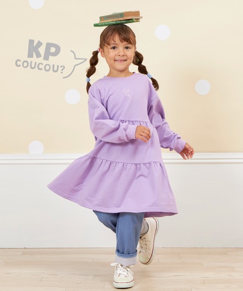 KP（ケーピー）の「【WEB限定】ふんわりワンピース(80～140)（ワンピース・キッズ・ブルー/ピンク/パープル・140cm/130cm/120cm/110cm/100cm/90cm）」の10枚目の写真