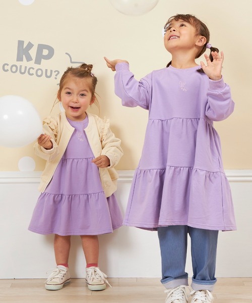 KP（ケーピー）の「【WEB限定】ふんわりワンピース(80～140)（ワンピース・キッズ・ブルー/ピンク/パープル・140cm/130cm/120cm/110cm/100cm/90cm）」の15枚目の写真