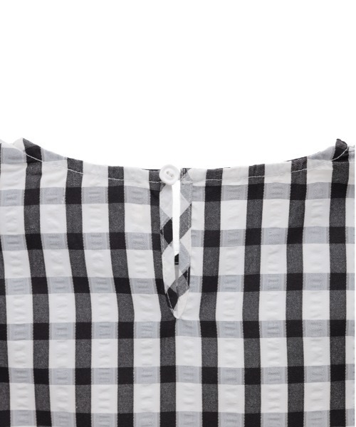 チェックドルマンスリーブフリルブラウス（シャツ/ブラウス）｜unica（ユニカ）