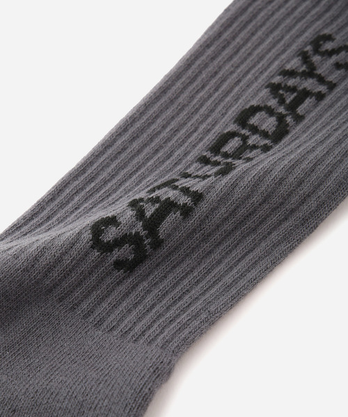 Saturdays NYC（サタデーズ ニューヨークシティ ）の「CROSBY SOCK（ソックス/靴下・メンズ・レッド/チャコールグレー・FREE）」の7枚目の写真