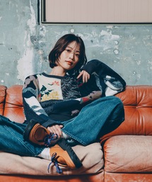 SWITCHING KNIT P/O  (LADYS SIZE)