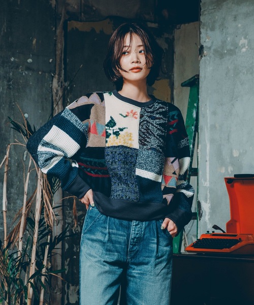 YEAH RIGHT!!（イェーライト）の「SWITCHING KNIT P/O  (LADYS SIZE)（ニット/セーター・レディース・その他1/その他2・0）」の15枚目の写真