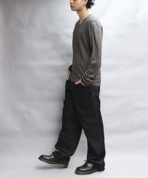 8(eight)(エイト)の「カシミヤタッチVネックセーター(ニット/セーター・メンズ・ホワイト/ブラック/ベージュ/ネイビー/ワインレッド/杢グレー/グレー系その他/ブルー系その他・SMALL/MEDIUM/X-LARGE/LARGE)」の22枚目の写真