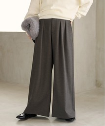 JOURNAL STANDARD relume | 《追加5》ウォッシャブルサージストレッチタックワイドパンツ(スラックス)