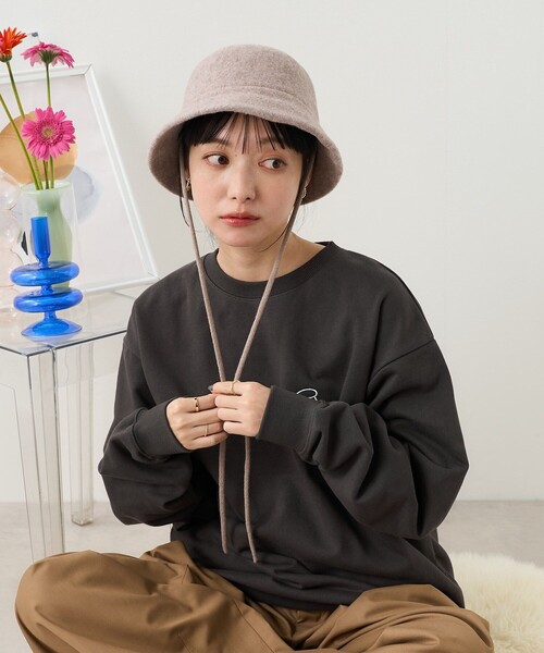 FREAK'S STORE(フリークスストア)の「ウール フェルト ハット(ハット・メンズ・チャコールグレー/ブラック/ベージュ・フリ-)」の5枚目の写真