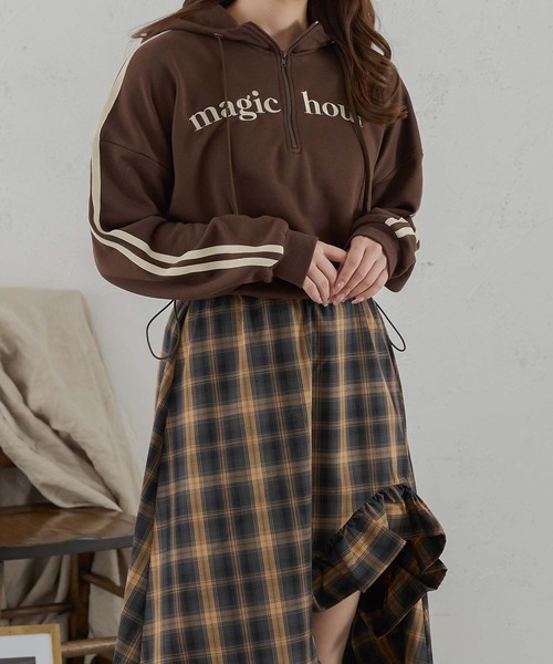 りなてぃコラボ】ハーフジップロゴスウェット/WEB/EC限定商品