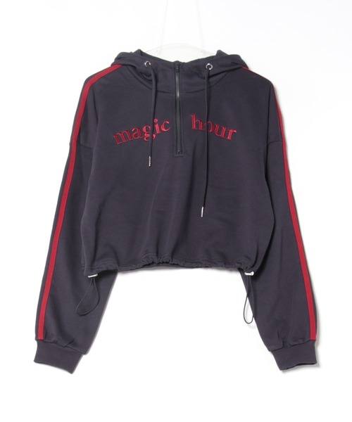 りなてぃコラボ】ハーフジップロゴスウェット/WEB/EC限定商品