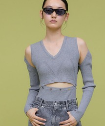 【THINGS THAT MATTER/シングス ザット マター】MANY WAY KNIT/ニットトップス
