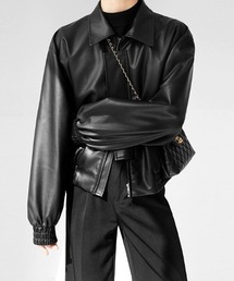 Otte（オッテ）の「シングルレザージャケット（ブルゾン）」