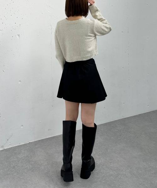 archives（アルシーヴ）の「２ＷＡＹラメフェザーコンパクトニットカーディガン（ニット/セーター・レディース・ピンク/グレー/ブルー/アイボリー・MEDIUM）」の11枚目の写真