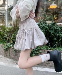ギャザーティアードミニスカート