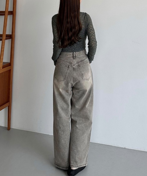 callautia(カラウティア)の「ドレープレースカットソー(Tシャツ/カットソー・レディース・チャコール/ホワイト/ブラック・X-LARGE/LARGE/MEDIUM/SMALL)」の17枚目の写真