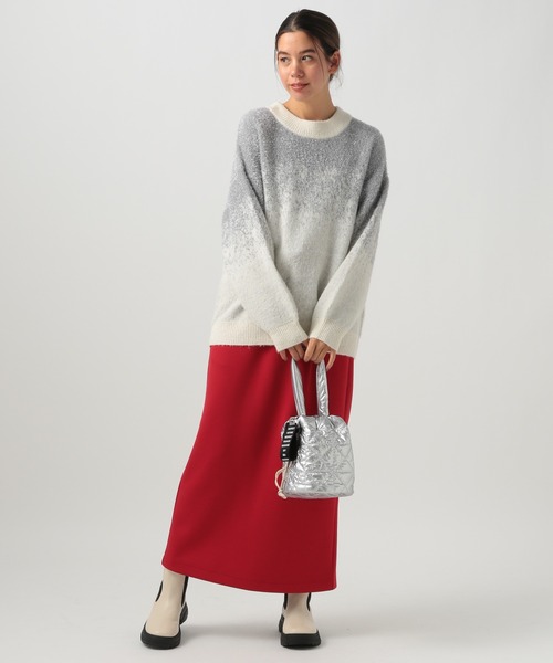 BAYFLOW（ベイフロー）の「グラデーションラメニットプルオーバー（ニット/セーター・レディース・パープル/グレー/オフホワイト・FREE）」の22枚目の写真