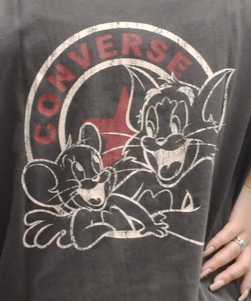 CONVERSE(コンバース)の「CONVERSExトムジェリ コラボTシャツ/オーバーサイズ 5287-5810(Tシャツ/カットソー・レディース・ブラック系その他/ホワイト系その他2/ブラック系その他2/ホワイト系その他・M)」の13枚目の写真