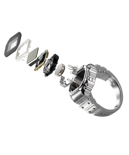 CASIO(カシオ)の「CASIO/カシオ 時計 CASIO RING WATCH リングウォッチ CRW-001-1JR(デジタル腕時計・メンズ・シルバー・FREE)」の6枚目の写真