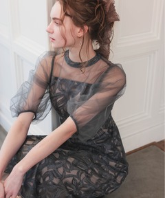 セール】FIORE PRINT DENIM DRESS（ワンピース）｜Ameri（アメリ
