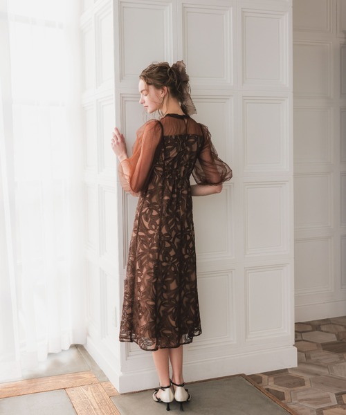 TORY BURCH バルーンスリーブ マキシドレス Balloon-sleeve maxi dress in pink - Tory Burch | Mytheresa