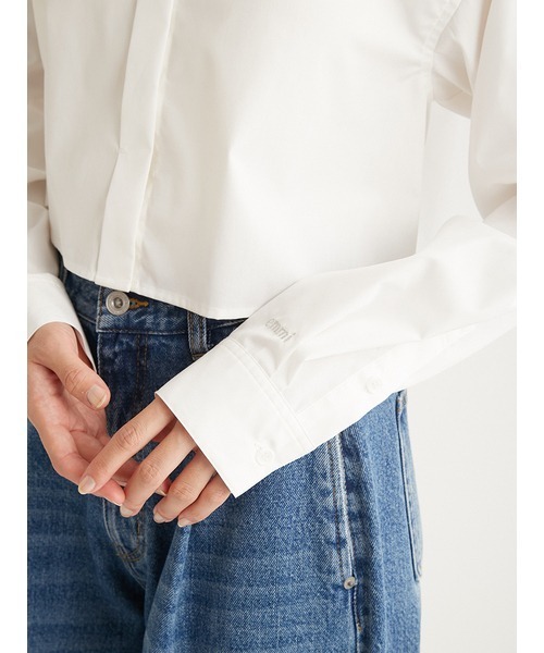 emmi（エミ）の「emmiロゴショートシャツ（シャツ/ブラウス・レディース・ホワイト/イエロー/ネイビー・FREE）」の13枚目の写真