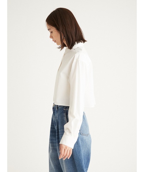 emmi（エミ）の「emmiロゴショートシャツ（シャツ/ブラウス・レディース・ホワイト/イエロー/ネイビー・FREE）」の10枚目の写真