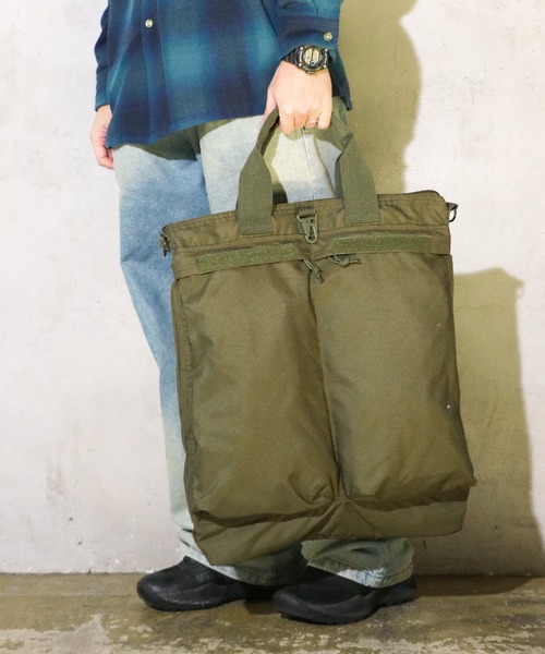 MILITARY(ミリタリー)の「MILITARY REPRODUCT / ミリタリーリプロダクト 3WAY FLYER'S HELMET BAG ヘルメットバッグ リュック ショルダーバッグ(ボストンバッグ・メンズ・ネイビー/オリーブ/ブラック・FREE)」の12枚目の写真