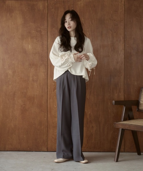 moi tytto（モイテュット）の「袖リボンチュニック（Tシャツ/カットソー・レディース・その他/ブラウン/ナチュラル・FREE）」の22枚目の写真