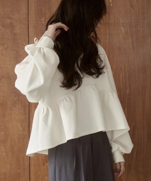 moi tytto（モイテュット）の「袖リボンチュニック（Tシャツ/カットソー・レディース・その他/ブラウン/ナチュラル・FREE）」の20枚目の写真